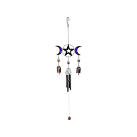 TRIPLE MOON WITH BELLS WINDCHIME