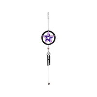 PURPLE PENTAGRAM WINDCHIME