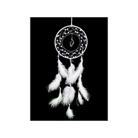 20CM PURPLE DREAMCATCHER W/GEMSTONE QTY 2