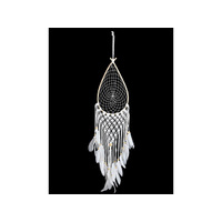 87CM TEARDROP DREAMCATCHER W/FEATHERS QTY 2