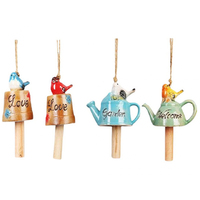 KETTLE WINDCHIME 18CM 4ASST