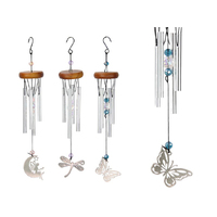 CRYSTAL BFLY DFLY FAIRY CHIME 3ASST QTY 6