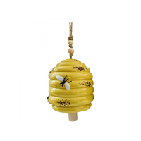 16CM PORCELAIN HONEYCOMB W/CHIME SOLD QTY2