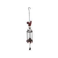 80CM CAST IRON ROOSTER WIND CHIME