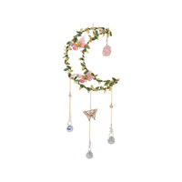 56CM FAIRY AND BUTTERFLY IN MOON CRYSTALS