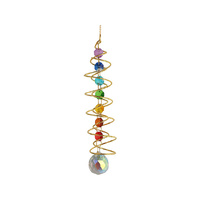 40CM DOUBLE SPIRAL CHAKRA CRYSTAL