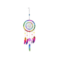 60CM GLASS DREAM CATCHER MOBILE CHIME QTY 2