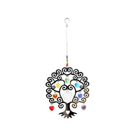 TREE OF LIFE CHAKRA SUN CATCHER SILVER QTY 8