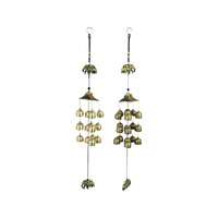 65CM ELEPHANT WITH BELL WINDCHIME 2ASST QTY 4