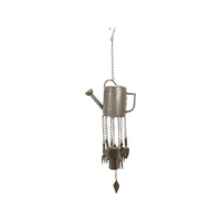 80CM CAST IRON WATERING CAN WINDCHIME QTY 2
