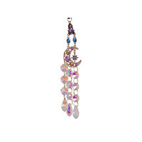 21CM MOON WITH GEM STONES SUNCATCHER QTY 3