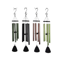 70CM 5 TUBE METAL WINDCHIME 4ASST