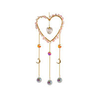 50CM ROSE QUARTZ CRYSTAL SUNCATCHER