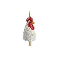 CERAMIC ROOSTER WINDCHIME 10.4X10X16.5CM