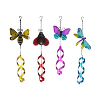 METAL/GLASS SPINNER INSECTS 4ASST