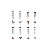 47CM WINDCHIME WITH BEADS 8ASST