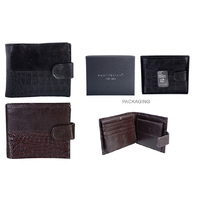 EQLB CROC LEATHER WALLET RFID 11x14x3cm 2ASST