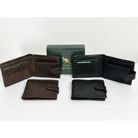 MENS WALLETS RFID KANGAROO BROWN