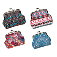 GEOMETRIC BUCKLE COIN PURSES 10X8CM 4ASST SOLD QTY 12