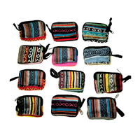 PURSE GHERI COTTON 11X8X3.5CM SOLD QTY 12