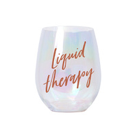 LIQUID THERAPY WINE GLASS SOLD QTY2