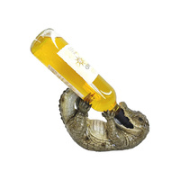 23CM MARBLE CROCODILE WINE HOLDER