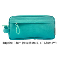 COSMETIC BAG RPET RECT GREEN