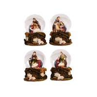 NATIVITY WATERBALL 45MM 4ASST