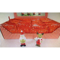 2.5CM POLYRESIN SANTA/DEER FIGURE UN24