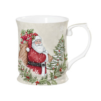 415CC SANTA W/XMAS TREE MUG
