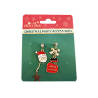XMAS EARRINGS 1 PAIR SOLD QTY6