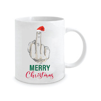 MERRY XMAS (FINGER) MUG 350ML