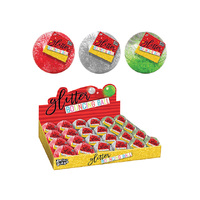 GLITTER BOUNCNG BALL 65MM UN24