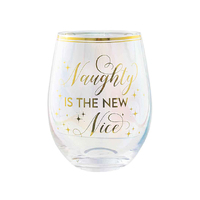 NAUGHTY IS THE NEW NICE GLASS 600ML