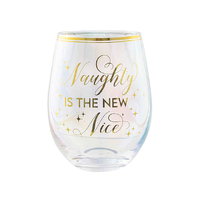 NAUGHTY IS THE NEW NICE GLASS 600ML