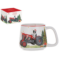CHRISTMAS MUG TRACTOR DRIVER