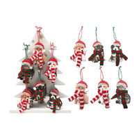 9CM CAT AND DOG XMAS TREE HANGER 6ASST UN24