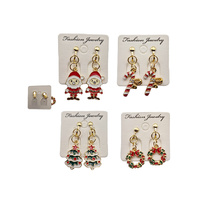 XMAS EARRINGS 4ASST SOLD QTY12