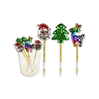 XMAS PEN FLIP SEQUIN 3ASST UN24