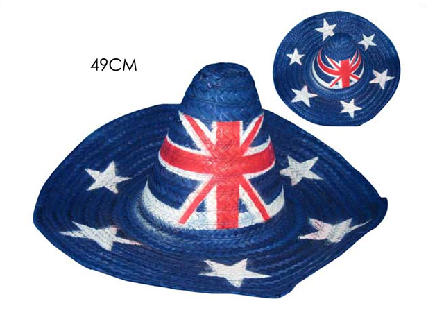 49CM MEXICAN HAT WITH OZ FLAG