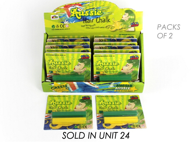 HAIR CHALK AUSSIE GRN&amp;GOLD