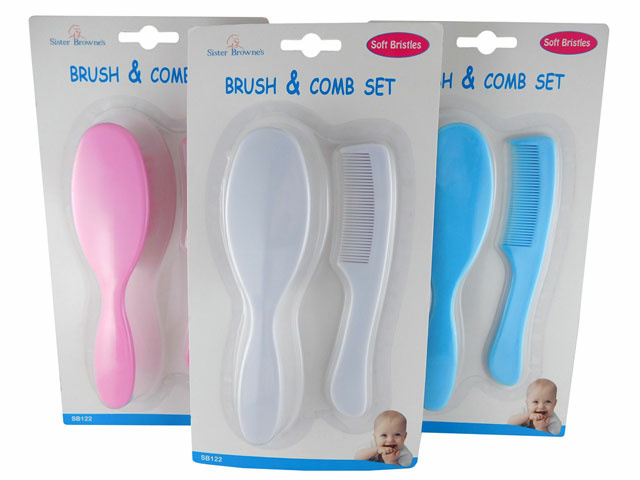 S/BROWNE BRUSH &amp; COMB SET