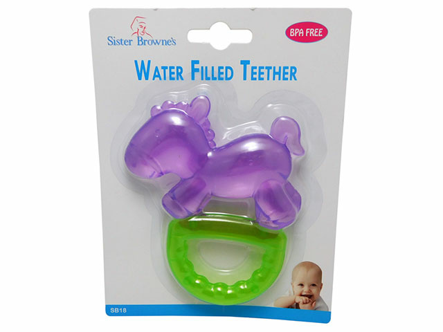 S/BROWNE PONY WATER TEETHER FILLED
