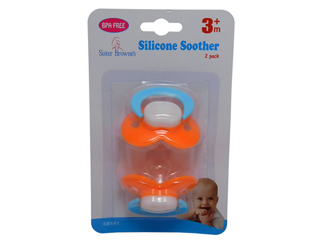 S/BROWNE SILICONE DUMMY 3-6MTHS