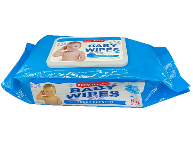 BABY WIPES 80PC W/LID