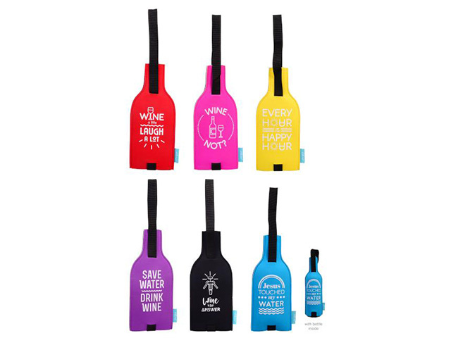 CHILL ME WINE CARRY BAG 6ASST