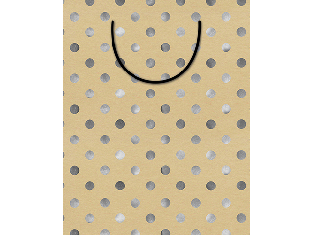 MIX BAG LRG SPOTS SILVER FOIL KRAFT SOLD QTY12