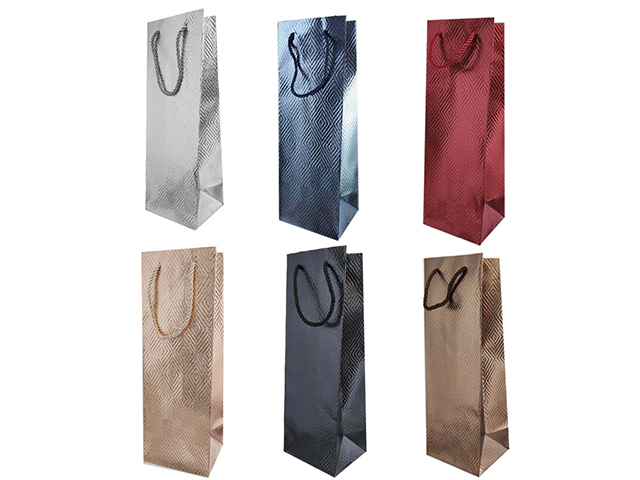 GIFT BAG BOTTLE 35X12X10CM SOLD QTY12