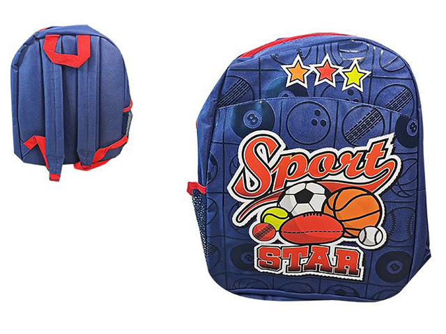 BOY SPORTS STAR BACKPACK 40CM X 34CM