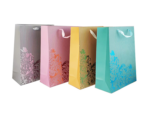 GIFT BAG HOT STAMPING L 26X32CM QTY 12